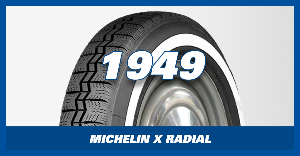 Année de lancvement du pneu Michelin X Radial
