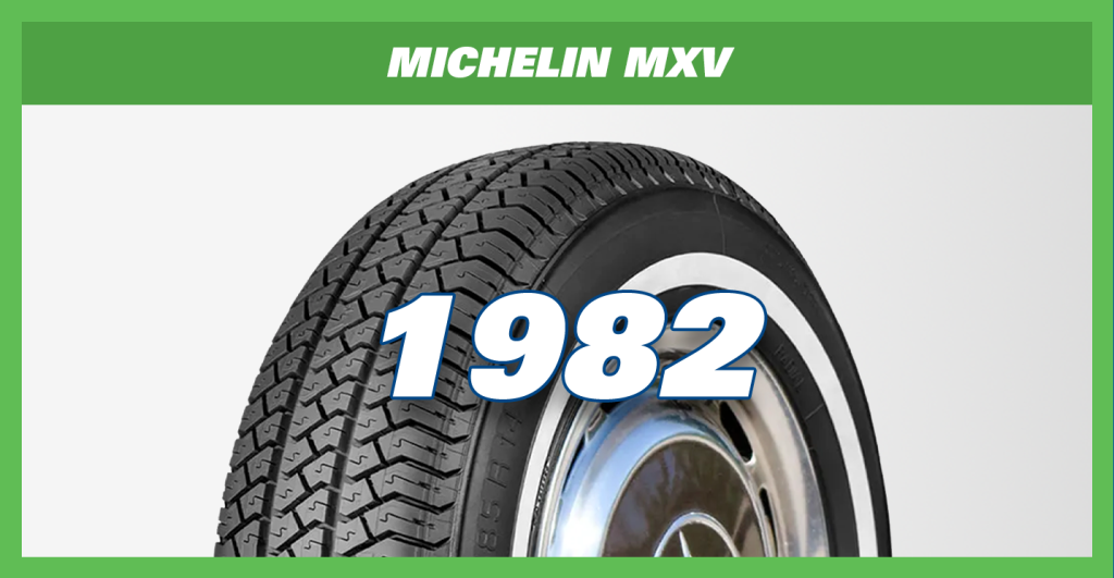 Année de lancement du pneu Michelin MXV